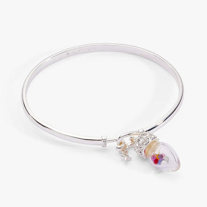 Alex and Ani Christmas Light Bulb Shaker Tension Cuff bracelet with glass bulb charm on Tampa Home & Garden Store