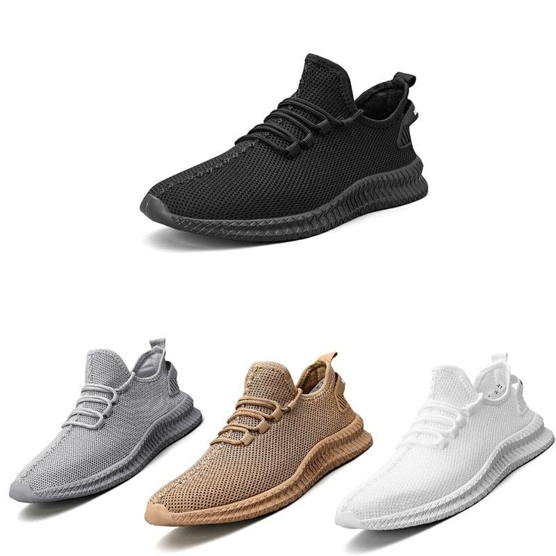 Stevvex men's breathable mesh sneakers black with wear-resistant sole multicolor options on Tampa Home & Garden Store