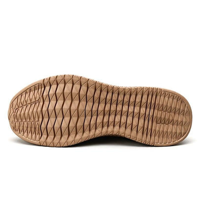 Stevvex sneakers outsole tan with diamond tread for non-slip grip on outdoor surfaces on Tampa Home & Garden Store