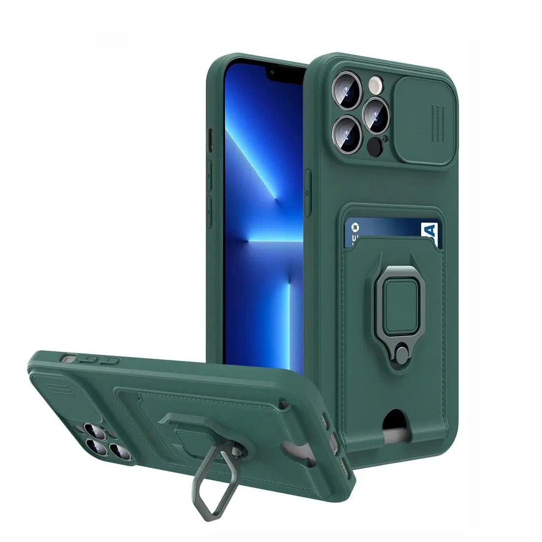 Lightweight Heavy Duty Case With Kickstand Ring