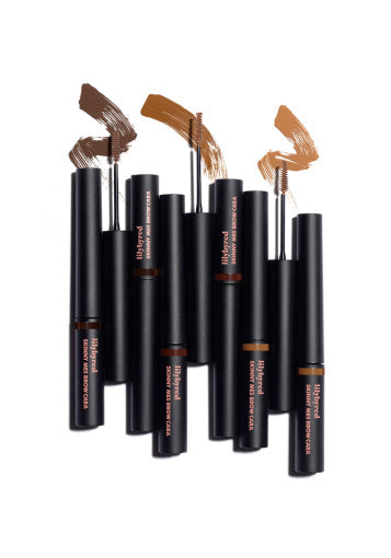 Eyebrow color lilybyred Skinny Mes Brow Mascara by Seoulia - 6 black tubes with brown swatches on Tampa Home & Garden Store