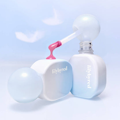 lilybyred Sugar Wrapping Tint Gloss lip gloss duo in pastel blue bottles with pink wand on Tampa Home & Garden Store