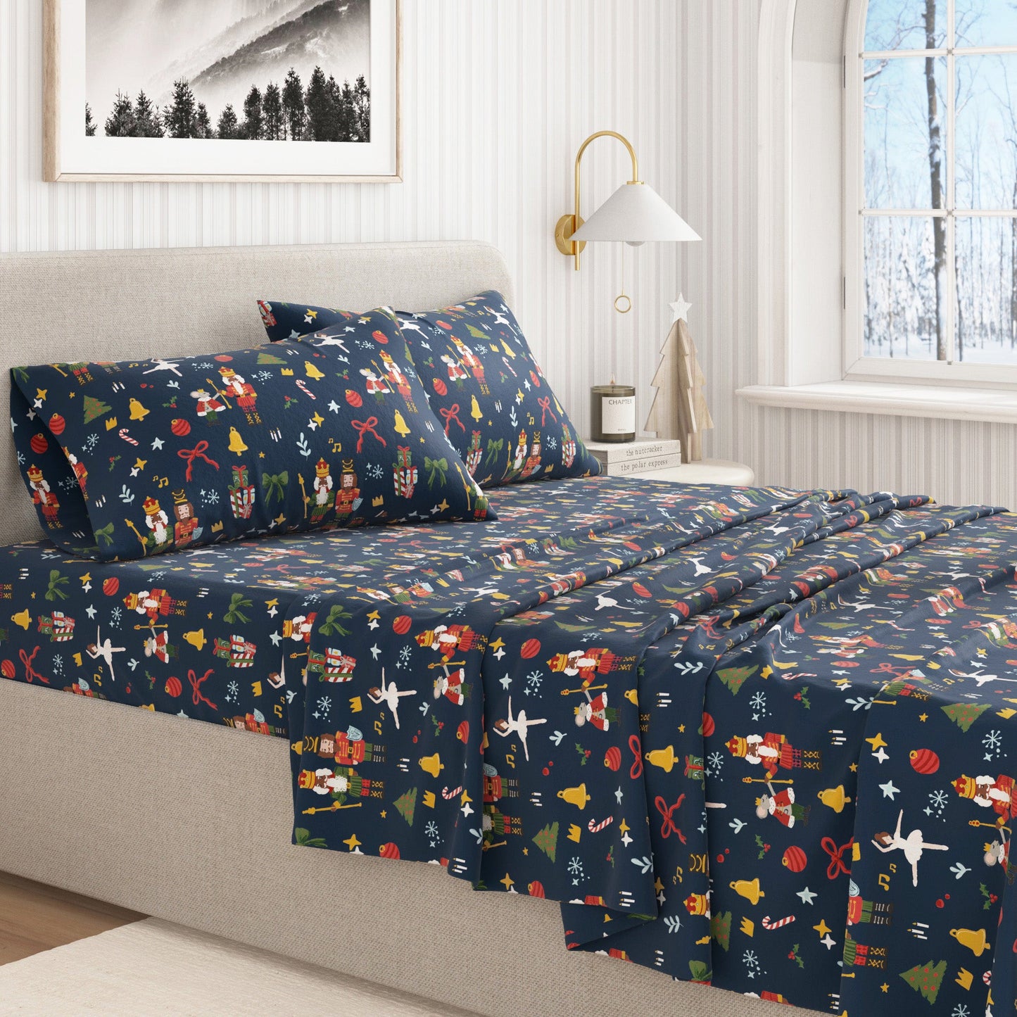 Soft and Plush Turkish Cotton Christmas Sheets