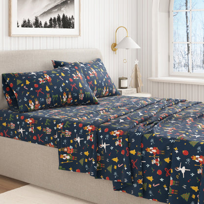 Soft and Plush Turkish Cotton Christmas Sheets