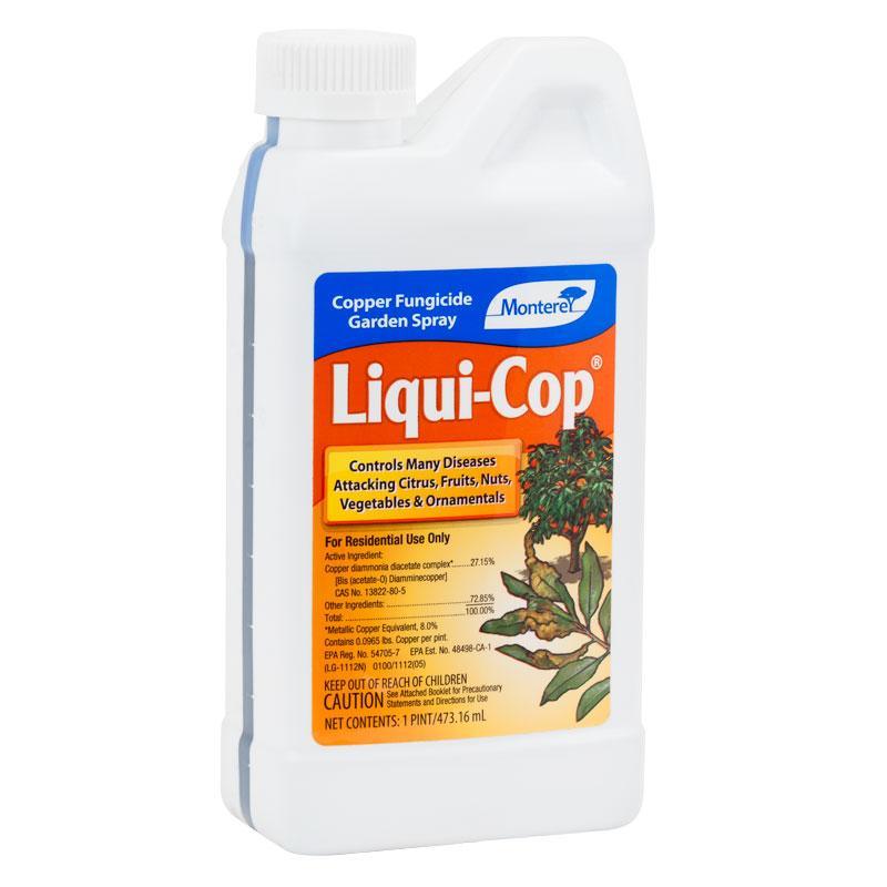 Liqui-Cop Copper Fungicide Garden Spray Pint by Grow Organic pest control fungicide on Tampa Home & Garden Store