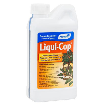 Liqui-Cop Copper Fungicide Garden Spray Pint by Grow Organic pest control fungicide on Tampa Home & Garden Store