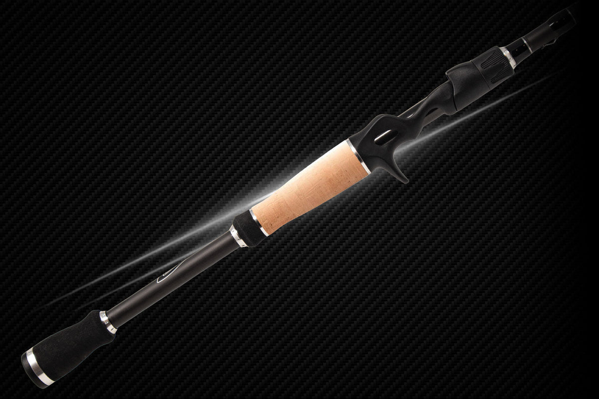 Lithium Pro Series rod by Denali with cork handle and black finish on Tampa Home & Garden Store