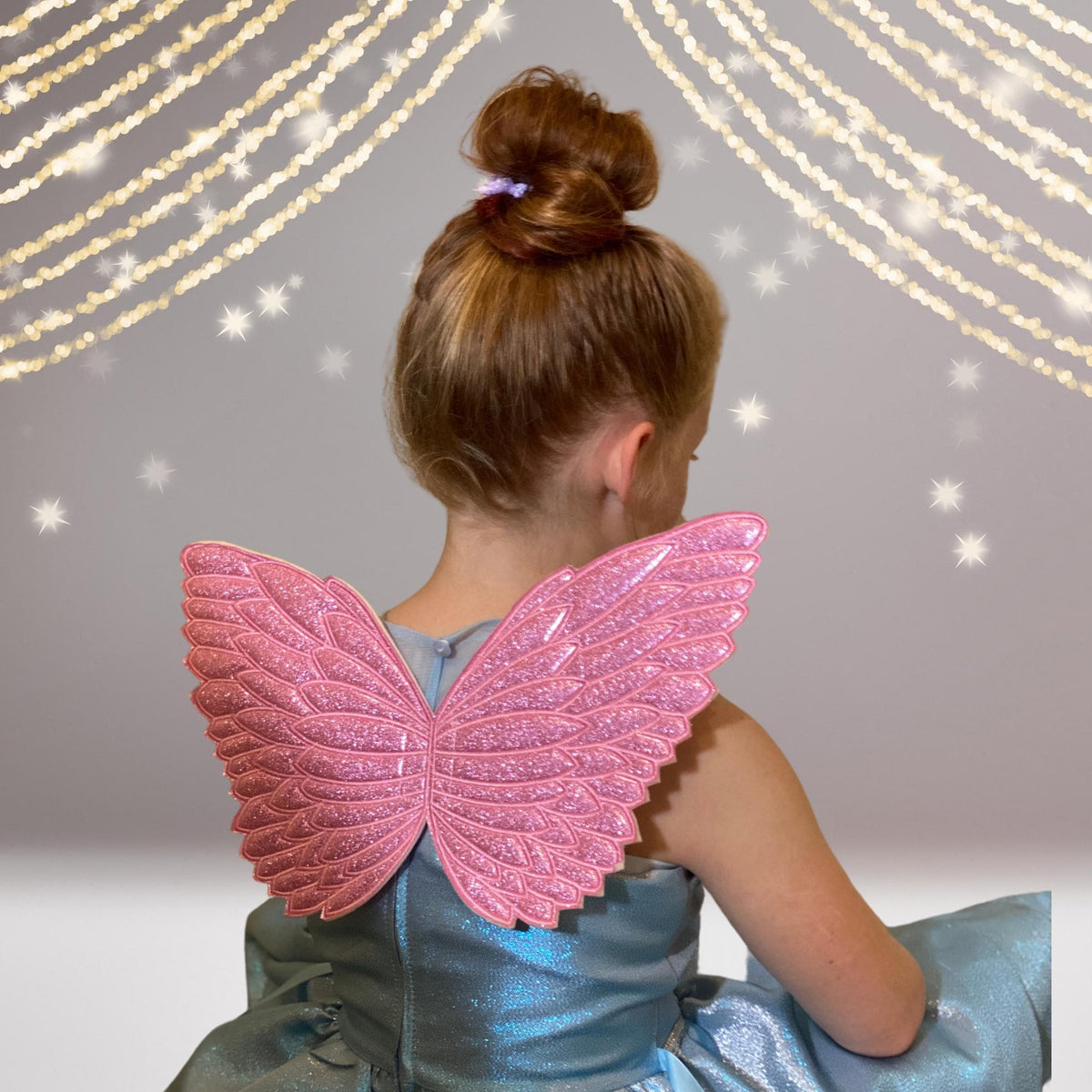 Little Girl Costume Glitter Fairy Wings pink glitter leaf wings by Chicky Chicky Bling Bling on Tampa Home & Garden Store