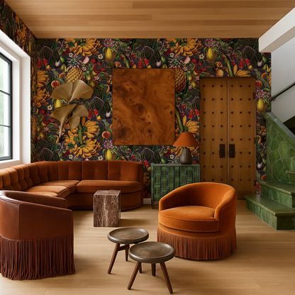 Papel pintado de fruta jugosa, ciruela