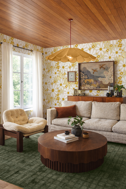 Spring Daze Wallpaper, tan