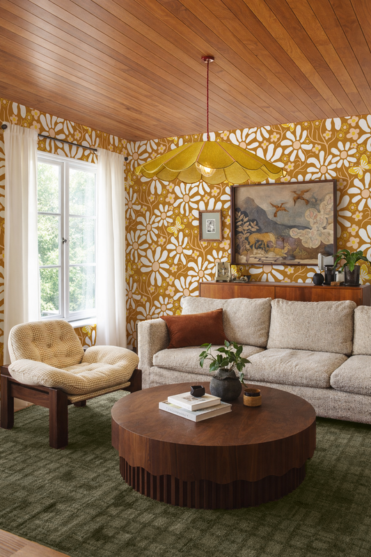 Spring Daze Wallpaper, rust - Tampa Home & Garden Store