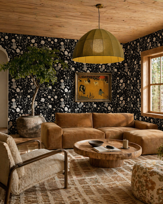 California Native Wallpaper, black and white