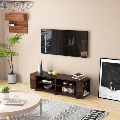 Mueble TV de Madera para Almacenamiento y Entretenimiento, 59 Pulgadas, Nogal