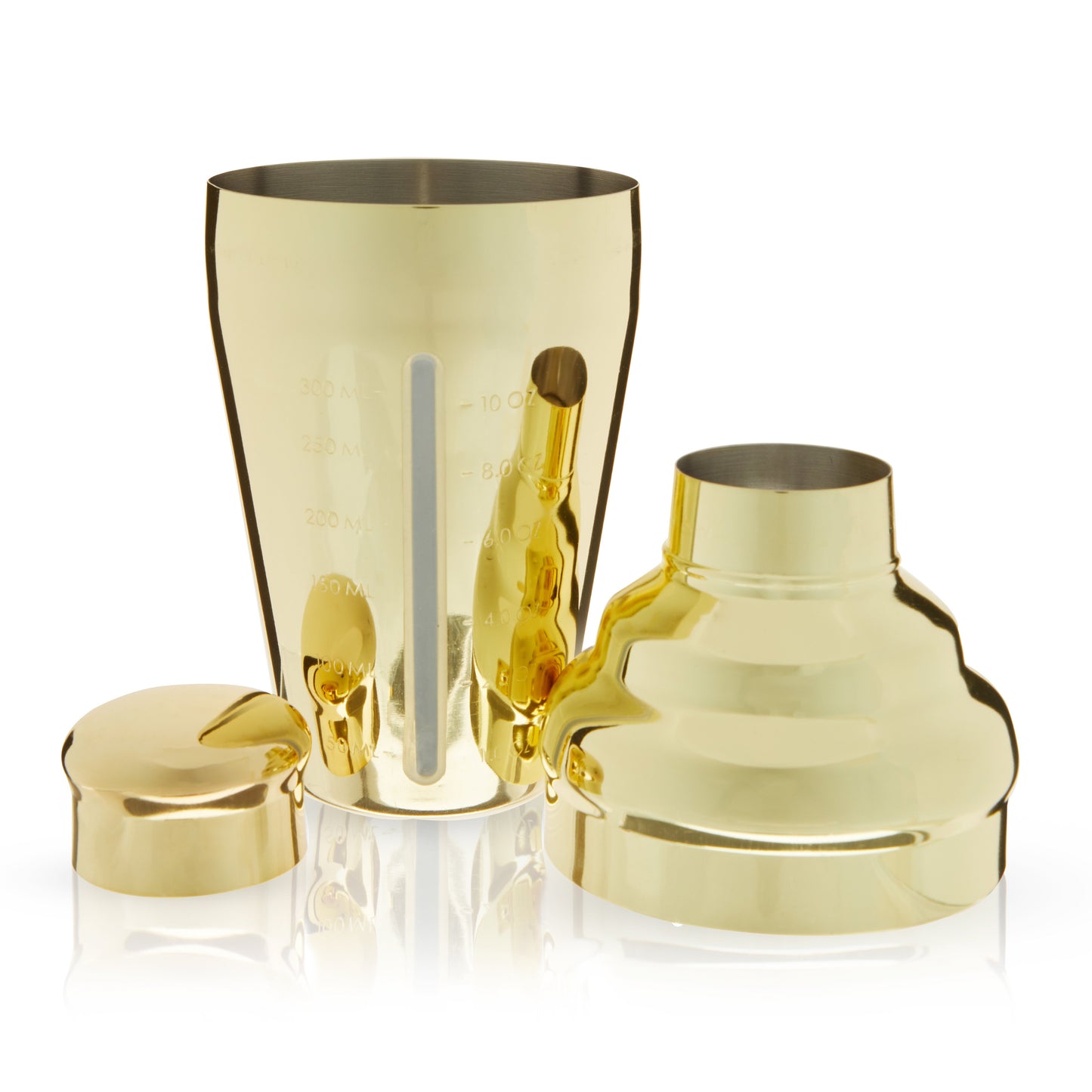 Gold and Measured Cocktail Shaker for Bartending