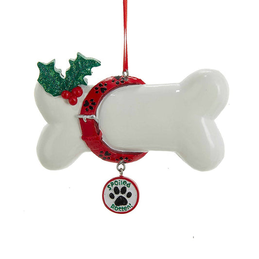 Holiday Ornaments Spoiled Rotten Dog Bone Ornament - Tampa Home & Garden Store