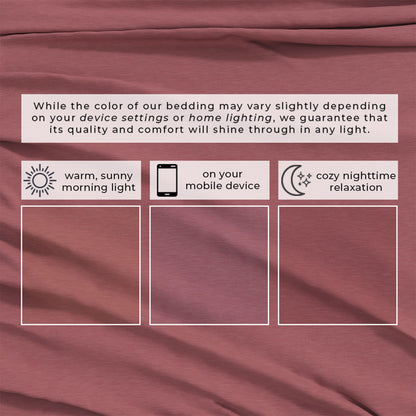 Heathered Jersey and Cotton Blend Bed Sheets
