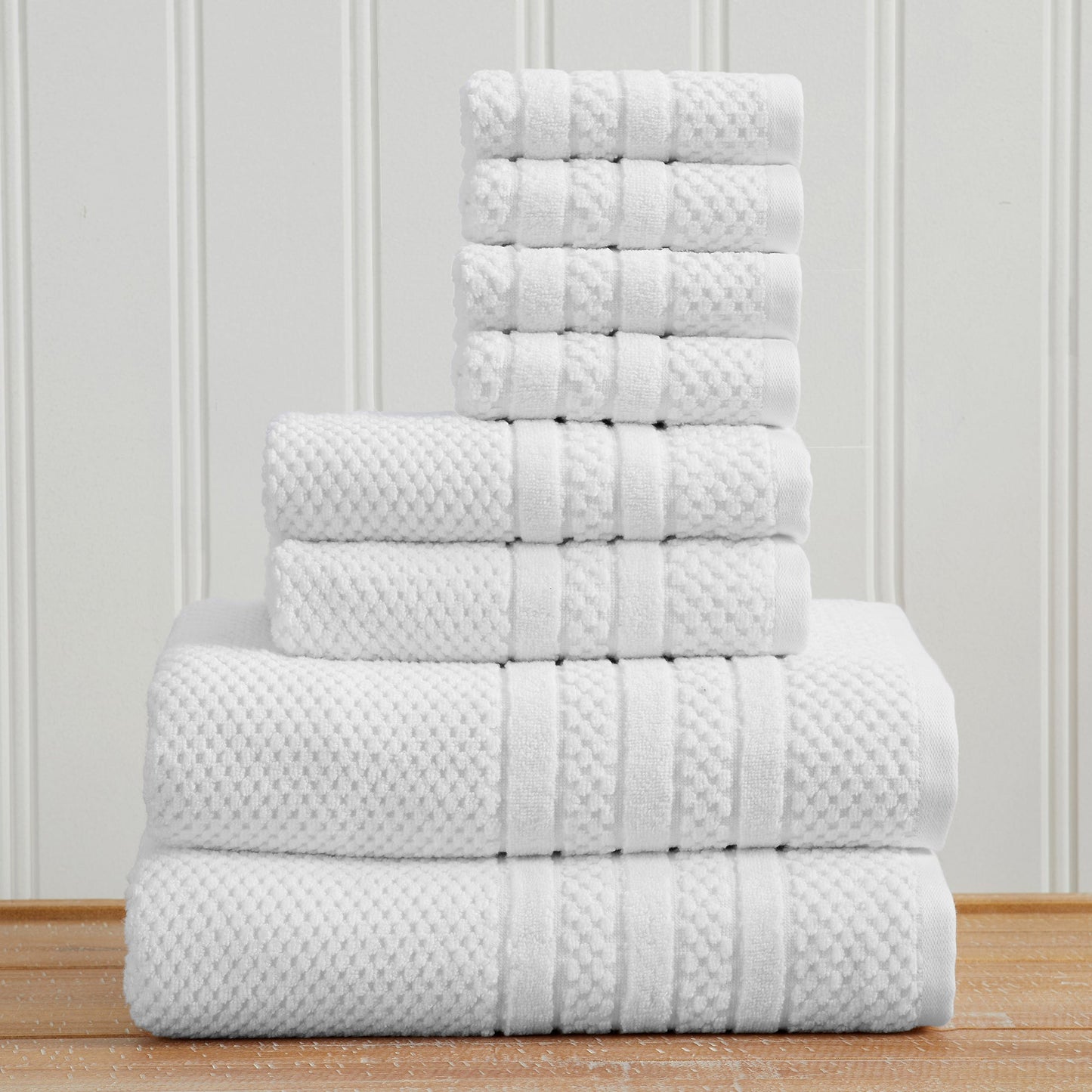 Premium Cotton Checkered Jacquard Towel for Bath