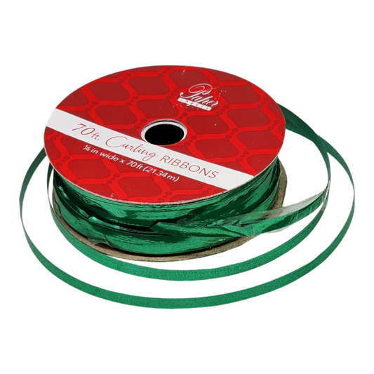 Cinta para rizar de 1/8 de pulgada - 70 pies de largo - Verde