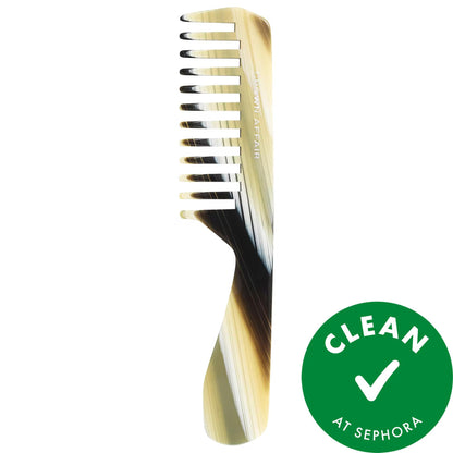 Comb No. 002 detangling wide-tooth hair comb in gold marble finish by Beauty Care Bag on Tampa Home & Garden Store