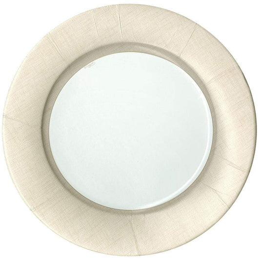 Assiette plate en lin naturel