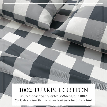 Luxurious and Soft Turkish Cotton Flannel Sheet