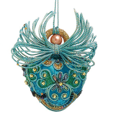 Adorno de hada de pavo real -