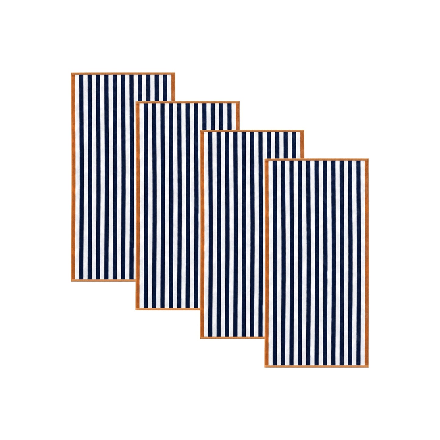 Cabana Cotton Beach Towel and Striped Border