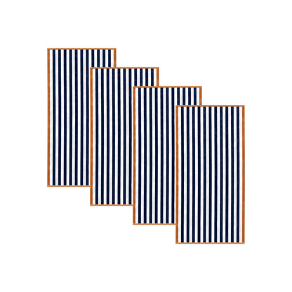 Cabana Cotton Beach Towel and Striped Border