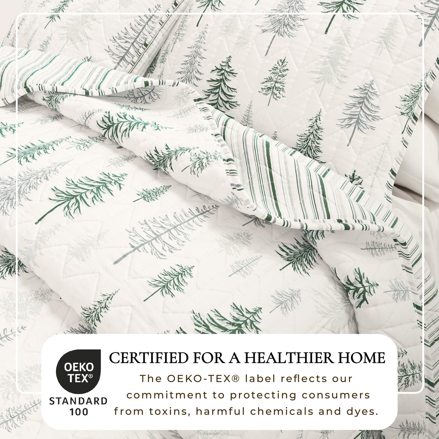 Rustic Woodland and Plaid Quilt Set for Bedroom