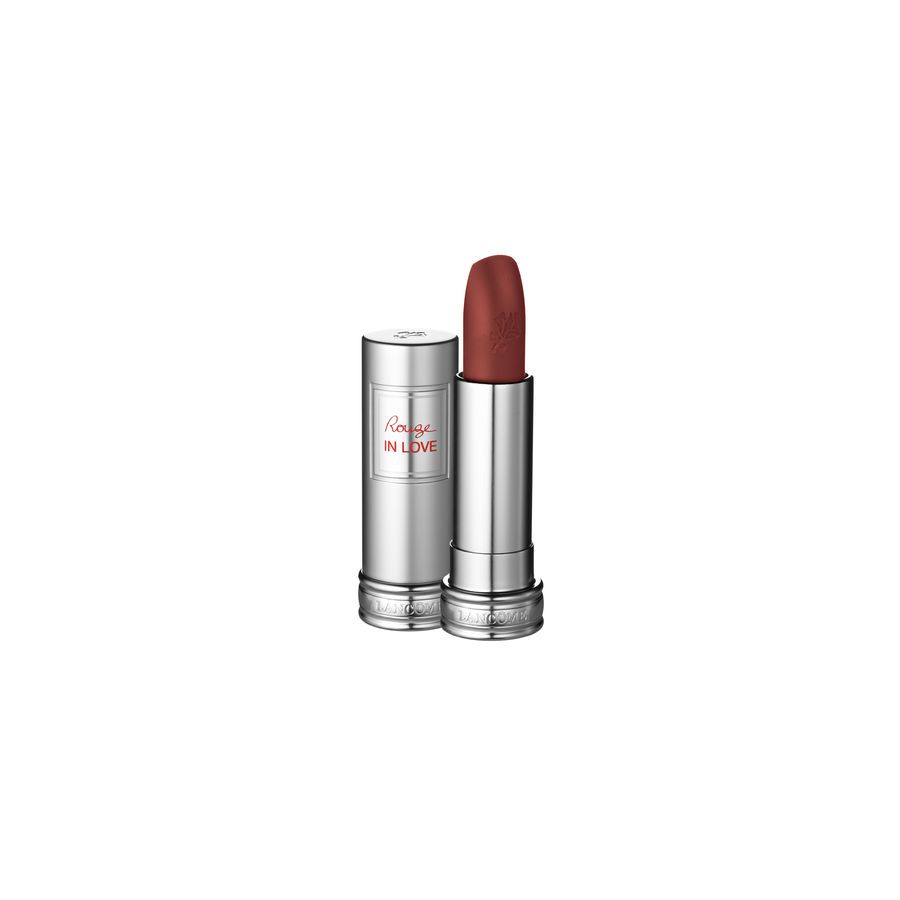 Lancôme Rouge In Love lipstick 292N Chez Coquette burgundy shade in silver case on Tampa Home & Garden Store