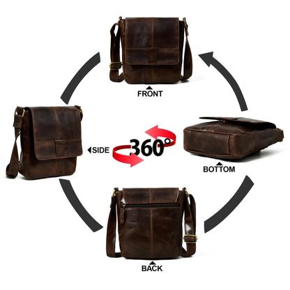 Brown Leather Crossbody Bag - Tampa Home & Garden Store