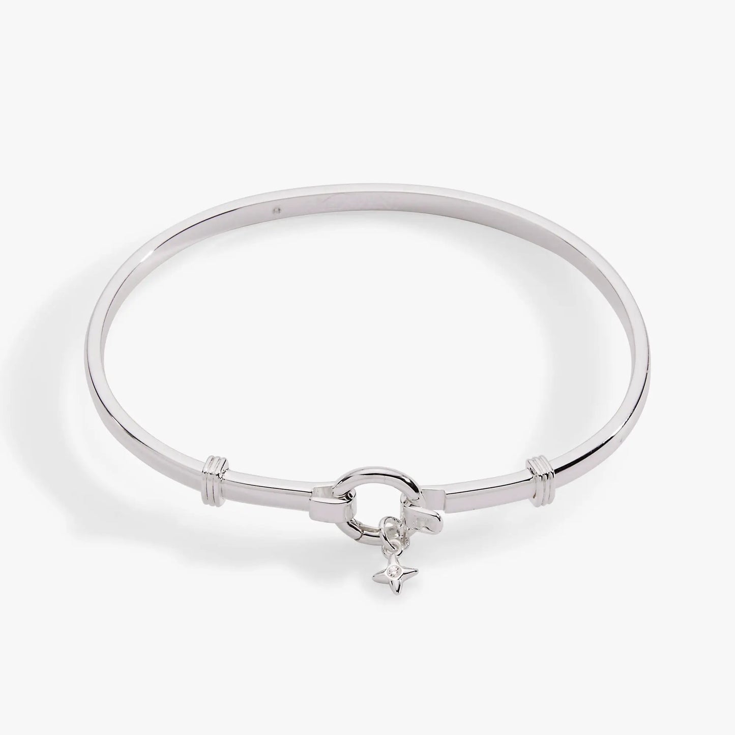 Tension Bangle & Charm Base silver-tone by ALEX AND ANI with dangling star charm on Tampa Home & Garden Store