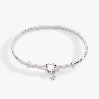 Tension Bangle & Charm Base silver-tone by ALEX AND ANI with dangling star charm on Tampa Home & Garden Store