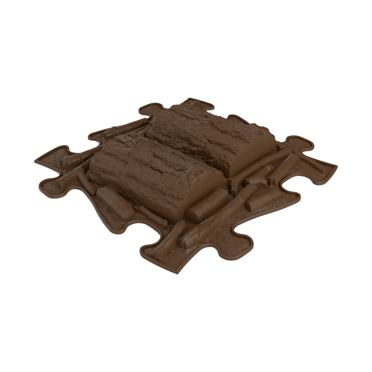 Royal Sensory Playmat Set brown interlocking mats by TINNITOTS on Tampa Home & Garden Store