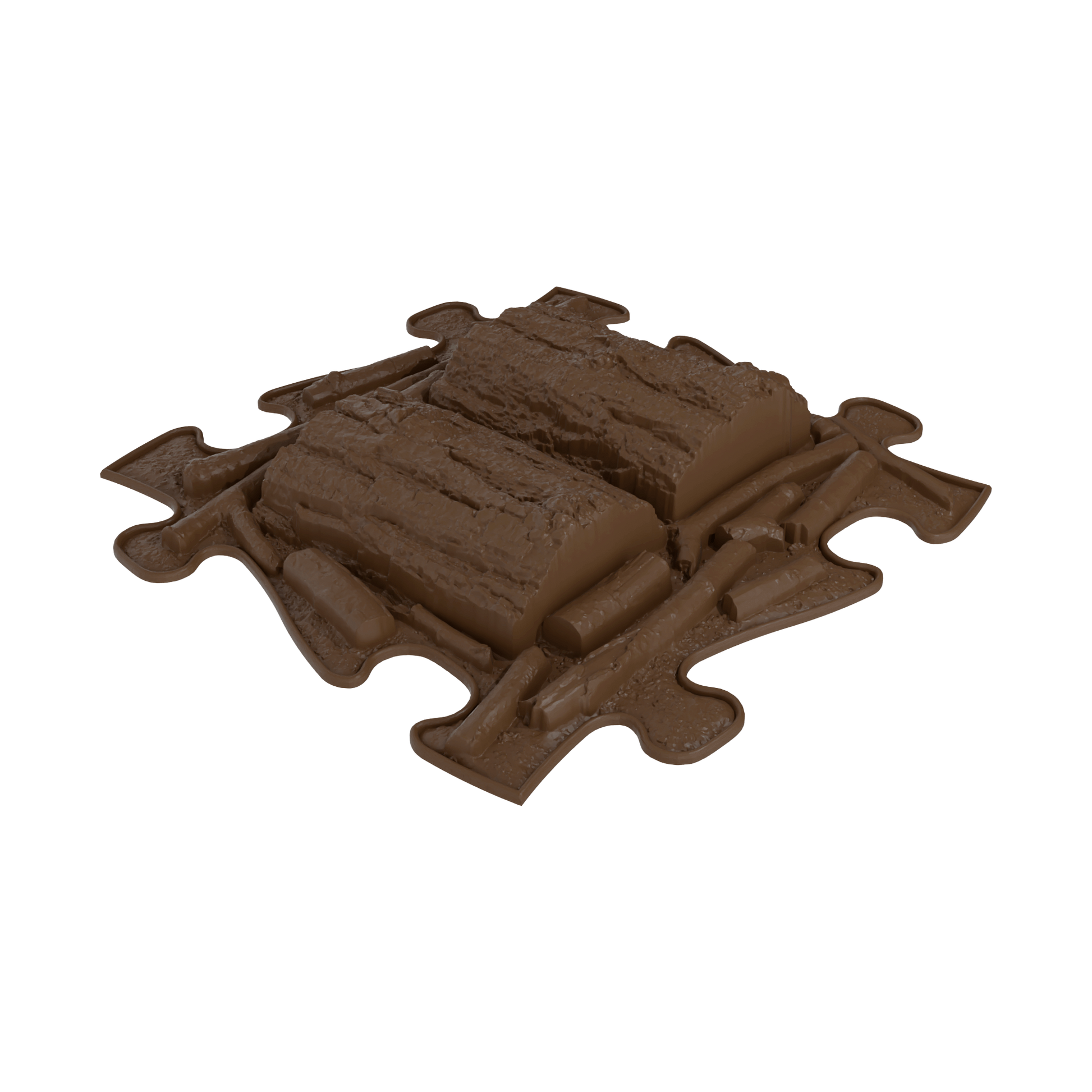 Royal Sensory Playmat Set brown interlocking mats by TINNITOTS on Tampa Home & Garden Store