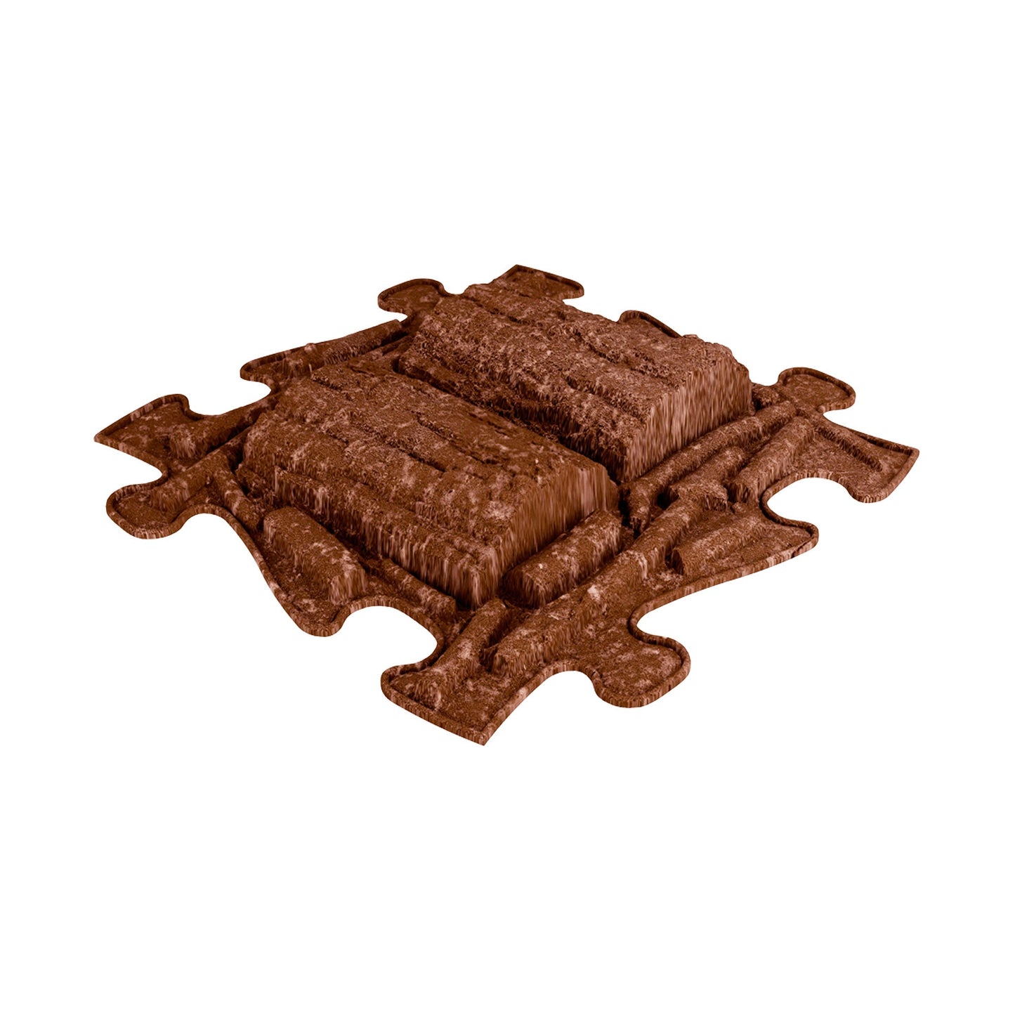 Royal Sensory Playmat Set brown interlocking foam mats with rocky texture on Tampa Home & Garden Store