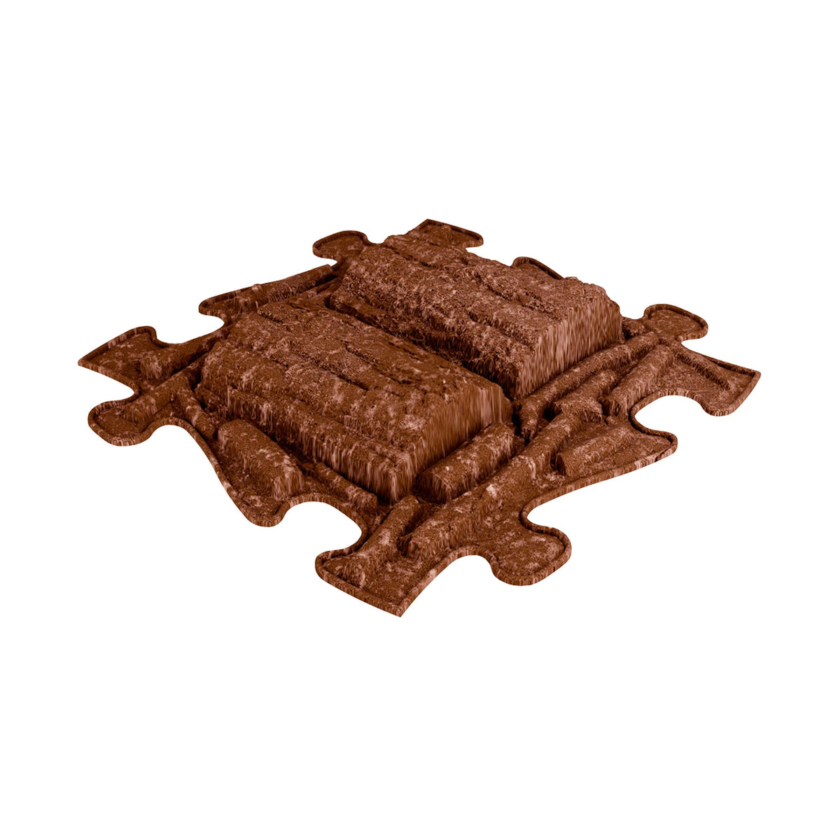 Royal Sensory Playmat Set brown interlocking foam mats with rocky texture on Tampa Home & Garden Store