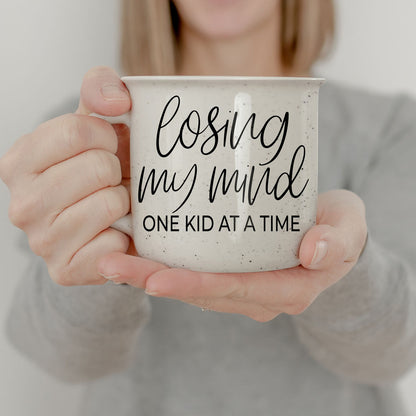 Losing My Mind One Kid at a Time Ceramic Mug