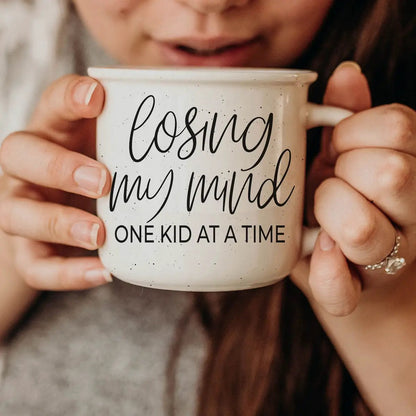 Losing My Mind One Kid at a Time Ceramic Mug