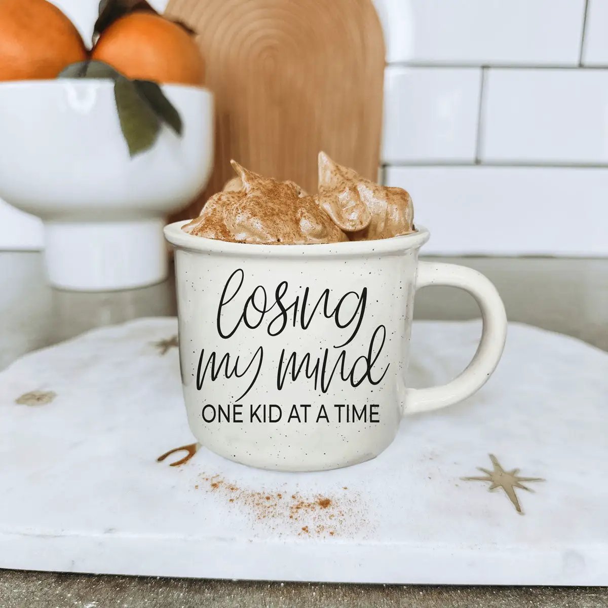 Losing My Mind One Kid at a Time Ceramic Mug