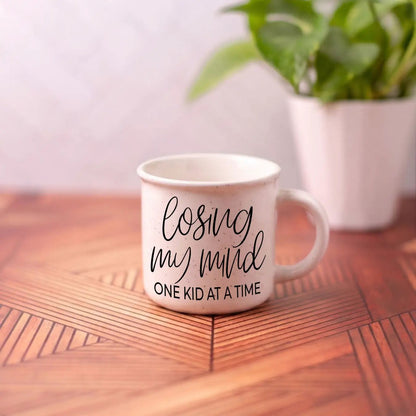 Losing My Mind One Kid at a Time Ceramic Mug