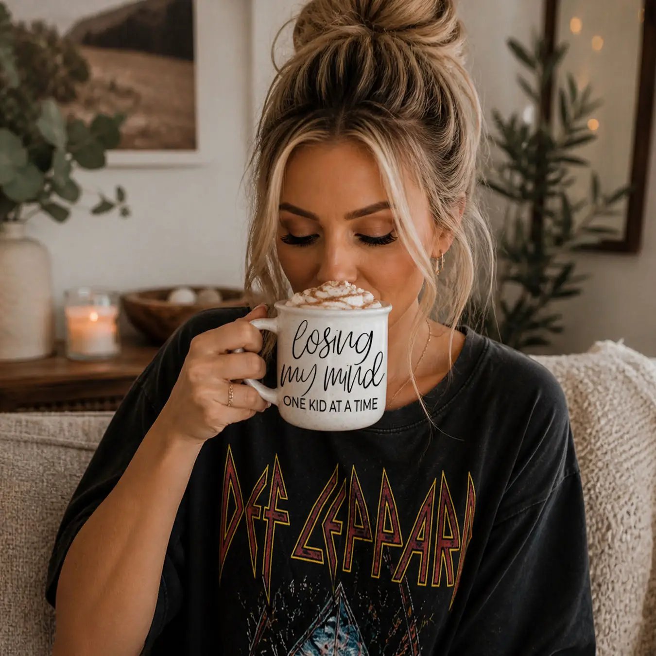 Losing My Mind One Kid at a Time Ceramic Mug