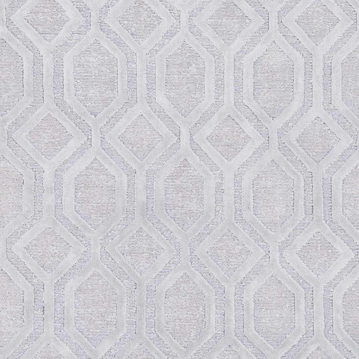 Loughborough Slate Linen Rug slate-gray with a geometric diamond pattern and textured pile on Tampa Home & Garden Store