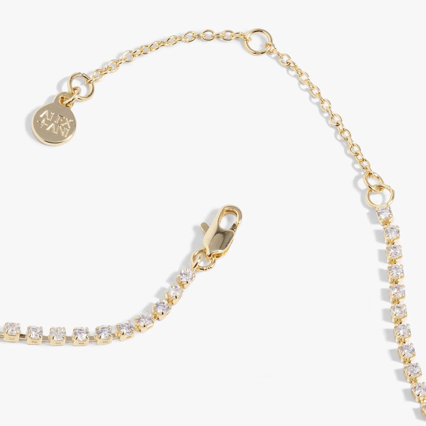Love Crystal Tennis Necklace with Cubic Zirconia