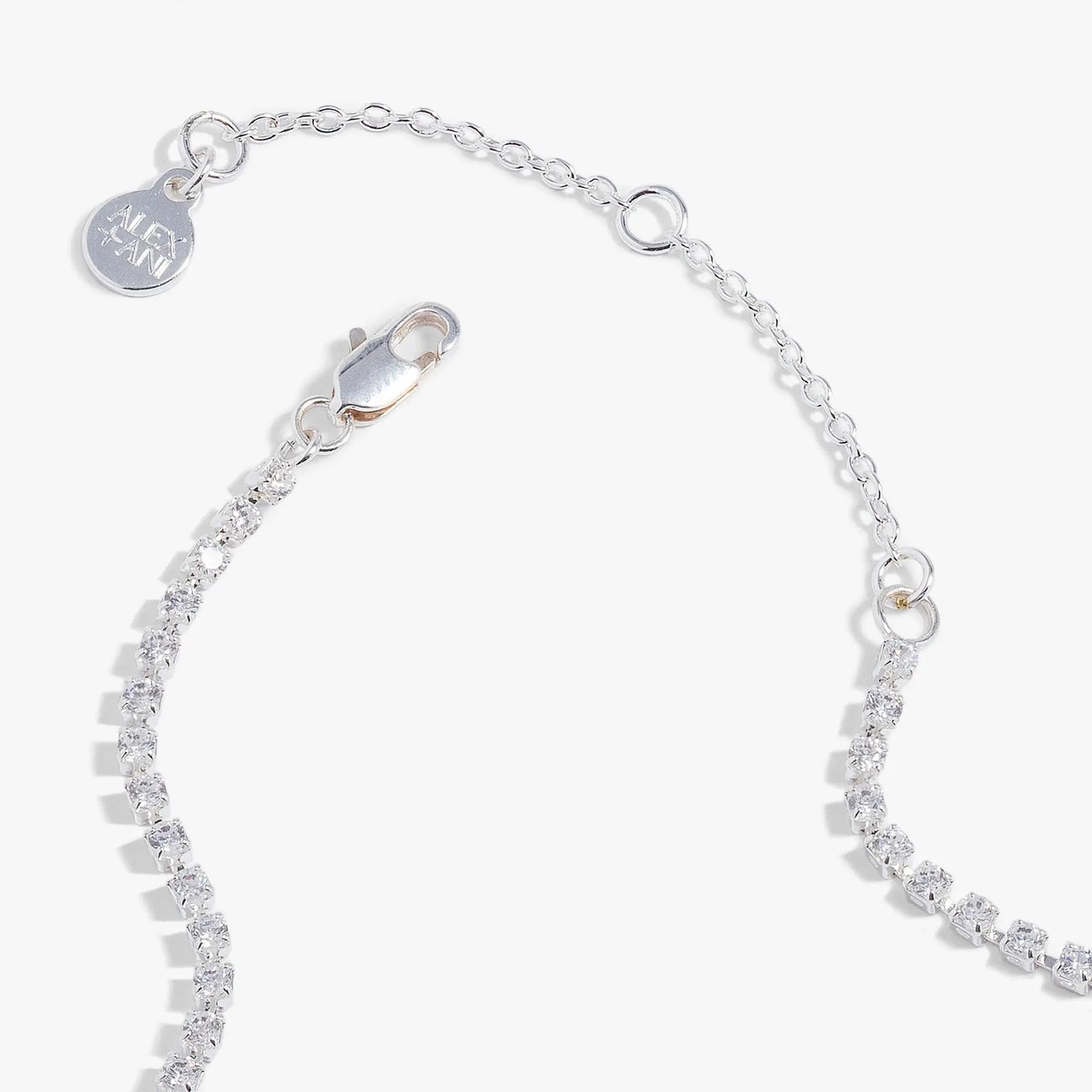 Love Crystal Tennis Necklace with Cubic Zirconia