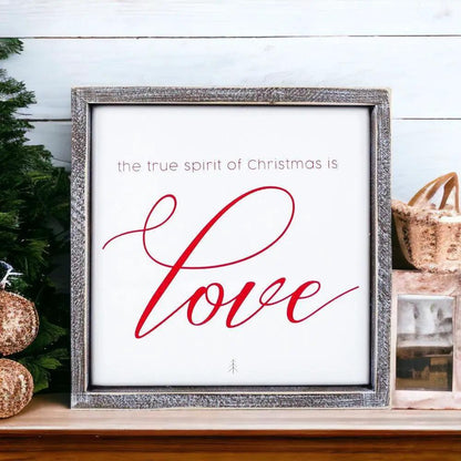 True Spirit Christmas Sign of Love Wall Decor
