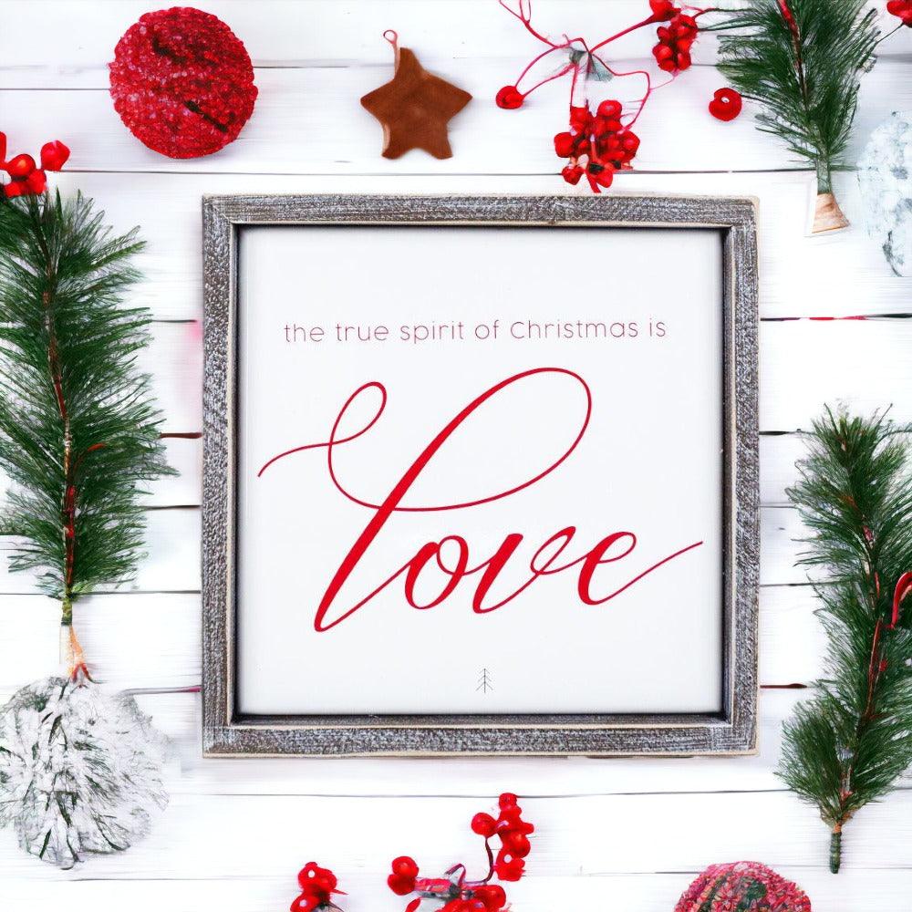 True Spirit Christmas Sign of Love Wall Decor