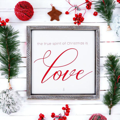 True Spirit Christmas Sign of Love Wall Decor
