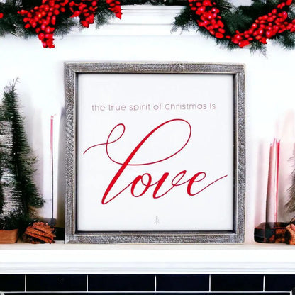 True Spirit Christmas Sign of Love Wall Decor