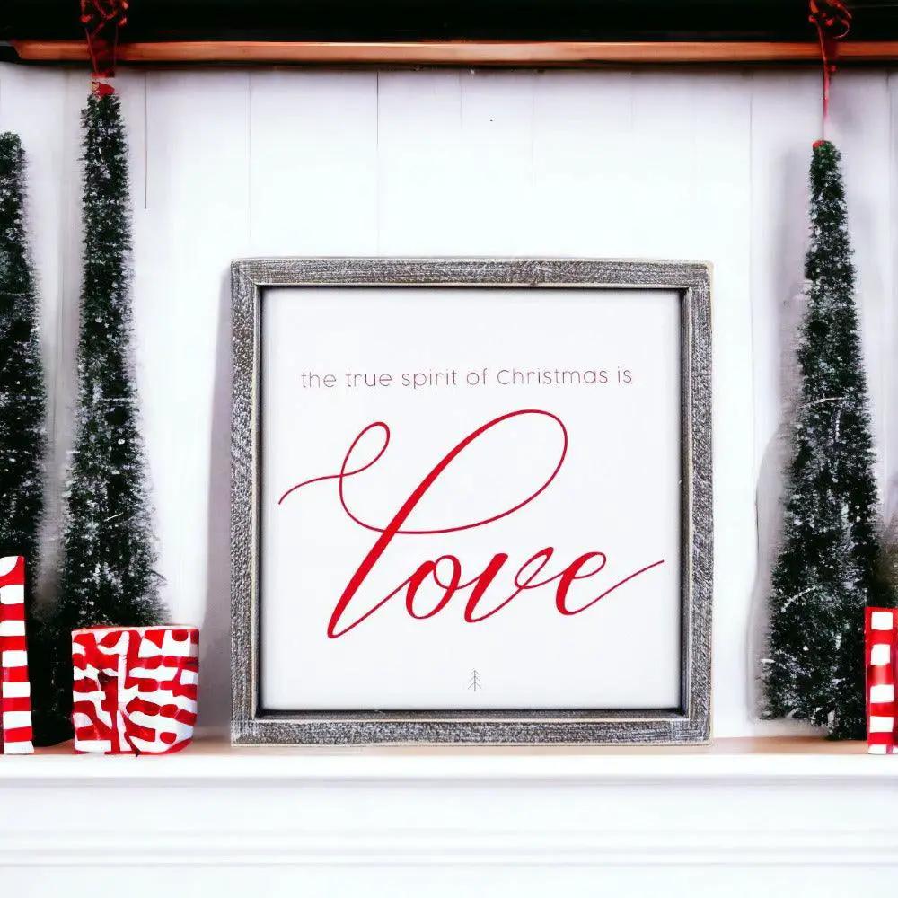 True Spirit Christmas Sign of Love Wall Decor